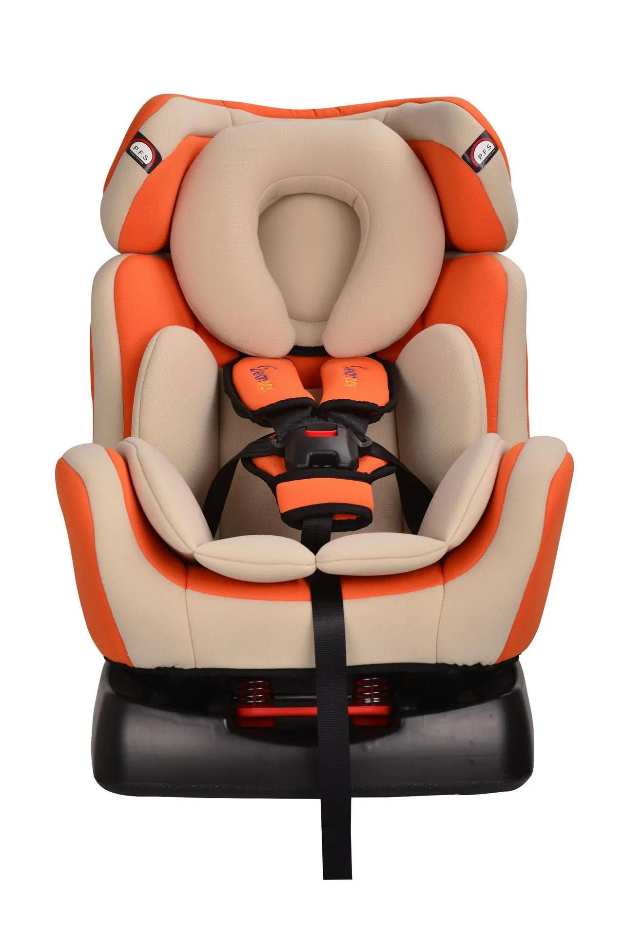 Детское автомобильное кресло-бустер для младенцев детское автомобильное сиденье пятиточечный ремень безопасности детское автомобильное сиденье 0-6 лет - Цвет: Оранжевый