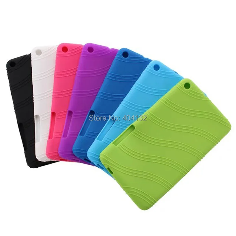 

100PCS/Lot Good Quality Soft TPU Silicon Back Case For Huawei Mediapad T1-701U Cover Tablet 7''