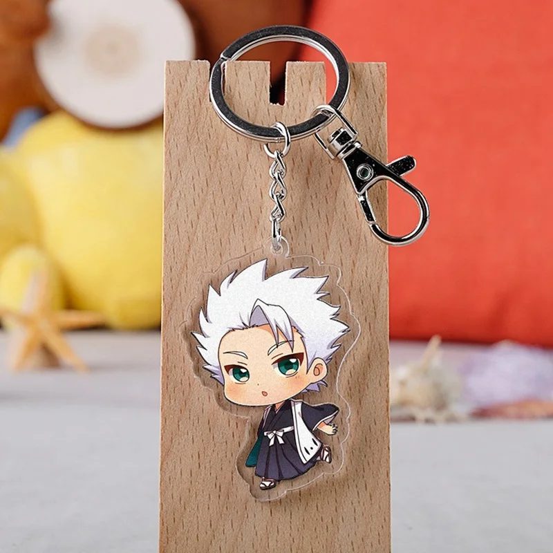 Акриловый брелок для ключей Bleach аниме Kurosaki Ichigo Kuchiki Byakuya Grimmjow jeagerjaquees мультяшный