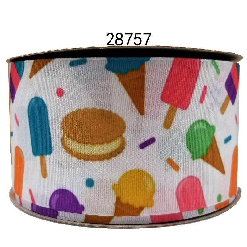 50 двор мультфильм печатных grosgrain ленты 28760 - Цвет: 28757