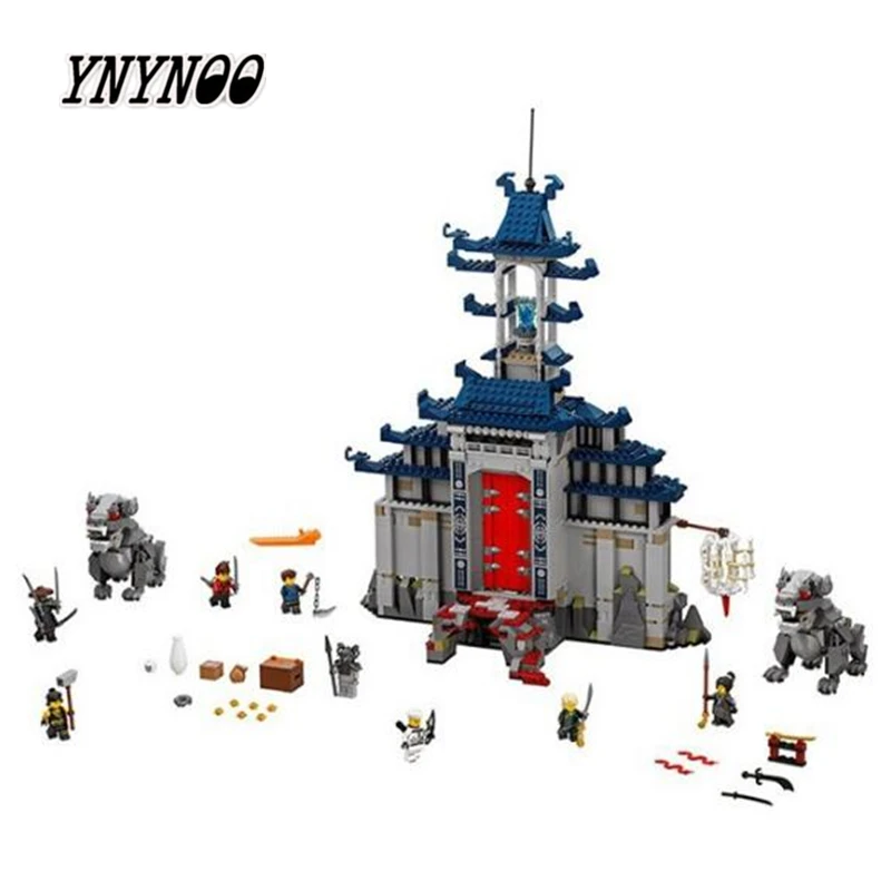 

YNYNOO 10722 Ninja series The Temple of The Ultimate Ultimate Weapon Model Building Blocks set Compatible 70617 Toys