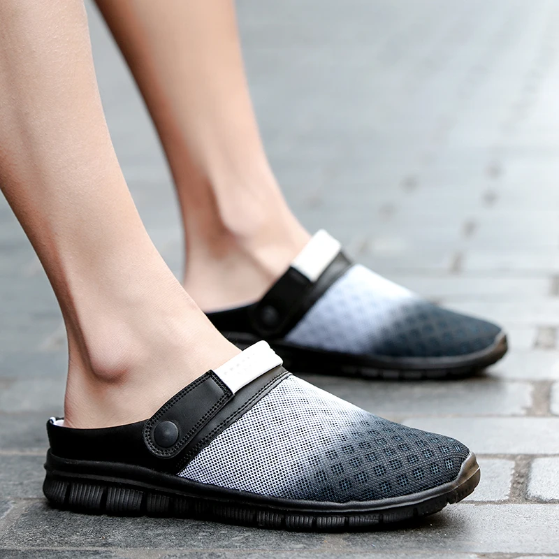 

Urbutifo Beach Sandals Men Shoes Summer 2019 Clogs Women Outdoor Slippers Slip-On Sandalias Size 36-47 Sandalia Feminina