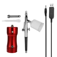 Portable Spray Pump Pen Air Compressor Set for Art Painting Craft Cake Spray Model Beautiful Airbrush Kits