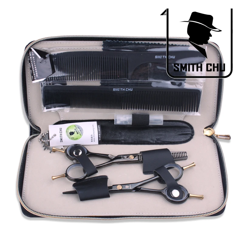 professional hairdressing scissors set leather handbag packing cutting