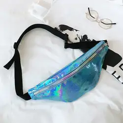 Женская модная сумка на пояс лазерная вспышка fanny pack Змеиный узор открытый путешествия heuptas груди мешок