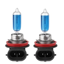 2 шт. H8 55 Вт 6000 К 12 В галогенная автомобильная лампа ксеноновая лампа Противотуманные фары лампа фары автомобиля супер белый длительный срок службы Стайлинг автомобиля