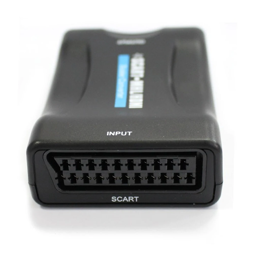 Scart К HDMI видео аудио конвертер адаптер в выход с кабелем питания (видео +