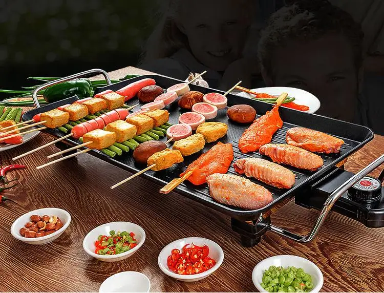 Китай Kleby для приготовления дома, без дыма гриль, барбекю прибор 5-7народный корейский стиль бытовая электрическая духовка гриль жарочная машина