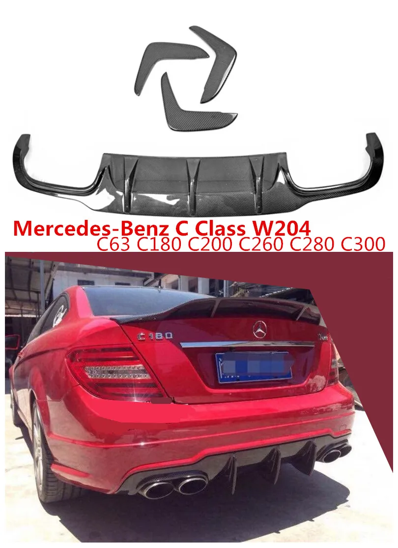 Задний спойлер из углеродного волокна для Mercedes-Benz C Class W204 C63 C180 C200 C300 2012-2014