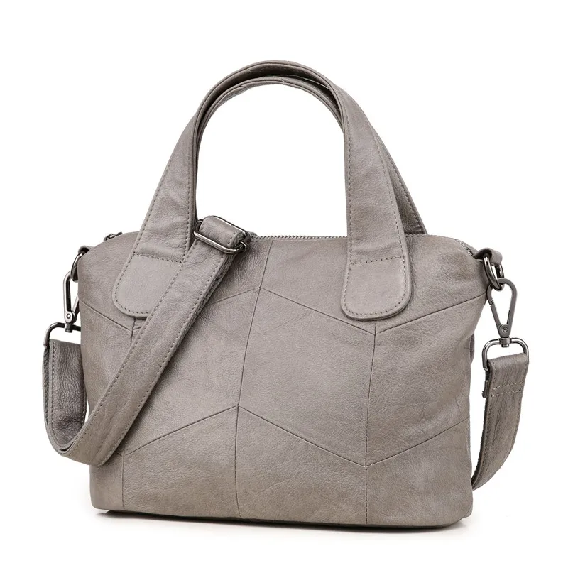 MJ Women Genuine Leather Bag Female Real Cow Leather Handbag Small Tote Bags Ladies Shoulder Handbag Messenger Bag for Women (30)