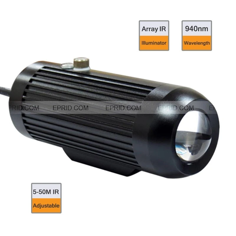 940nm LED 5 50M Adjustable Focus IR Invisible Light Illuminator for