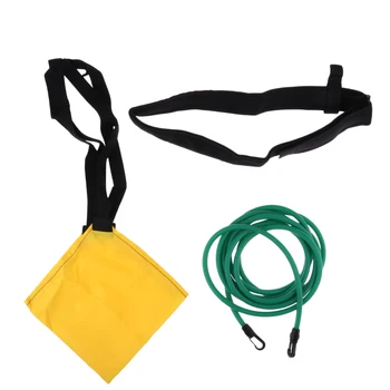 

MagiDeal Professional Swimming Training Kit Swim Resistance Belt with Drag Parachute Water Sports Swimming Drafting Surfing Acce