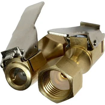 

1/4'' Portbale Car Tire Tyre Inflator Valve Adapter Brass Air Chuck