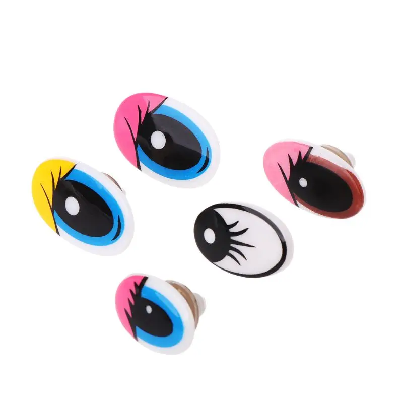 10pcs Plastic Cartoon Safety Doll Eyes For Toy Bear Dolls Puppet Stuffed Animal Crafts Children DIY With Washers