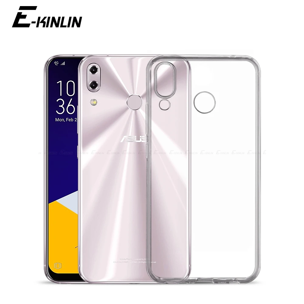الترا سليم واضح غطاء من السيليكون ل Asus ZenFone 6 ZS630KL 5Q Selfie 5 لايت 5Z ZC600KL ZE620KL ZS620KL العودة لينة غطاء من البولي يوريثان الحراري