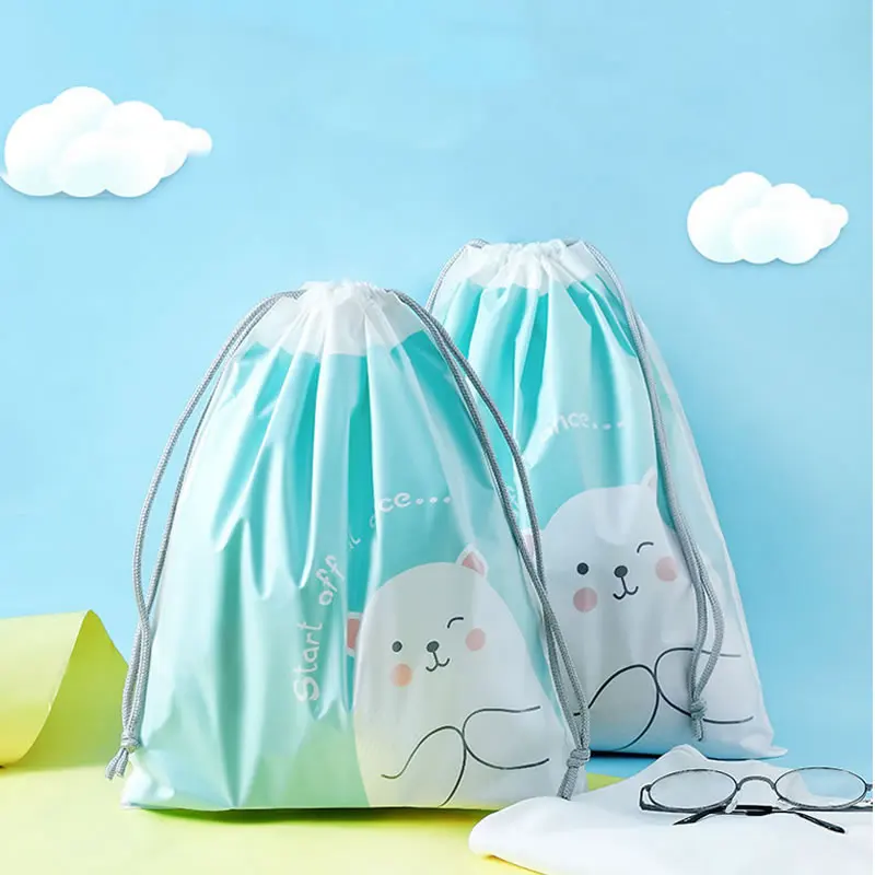 

Cartoon Waterproof Cosmetic Bag Travel Makeup Case Women Drawstring MakeUp Bath Organizer Storage Pouch Toiletry Wash Beaut Kit