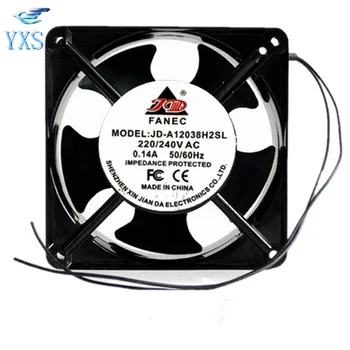 

JD-A12038H2SL AC 220V-240V 0.14A 50/60HZ 2 Wires 12038 120*120*38mm 12cm Cabinet Cooling Fan