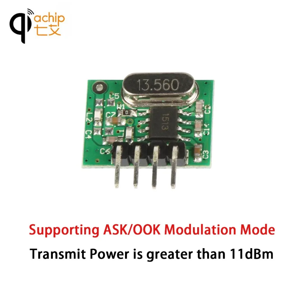QIACHIP 315 мгц радиочастотный передатчик Супергетеродинный ASK/OOK модуль DC 1CH для MCU