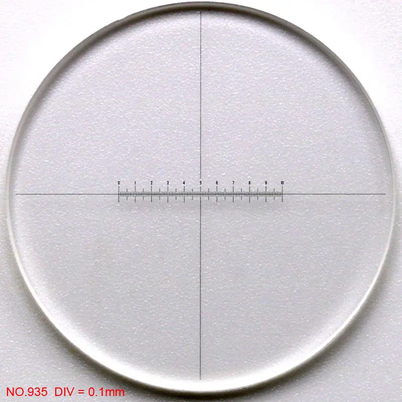Диаметр 24 мм стерео микроскоп окуляр микрометр Graticule линейка окулярная сетка для Olympus микроскоп CX23 BX SZX серии - Цвет: NO.935
