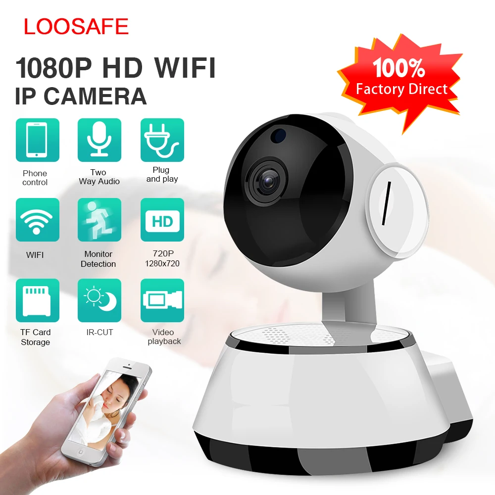 Home font b WiFi b font Security IP Camera Wireless Cheap Camera WI FI Audio Record