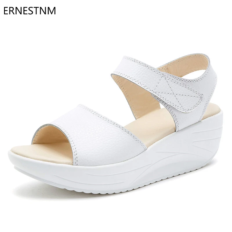 

HZXINLIVE Summer Sandals for Women Wedges Platform Shoes Woman High Heel Black Sandals Female Casual Shoes Sandalia Feminina2019