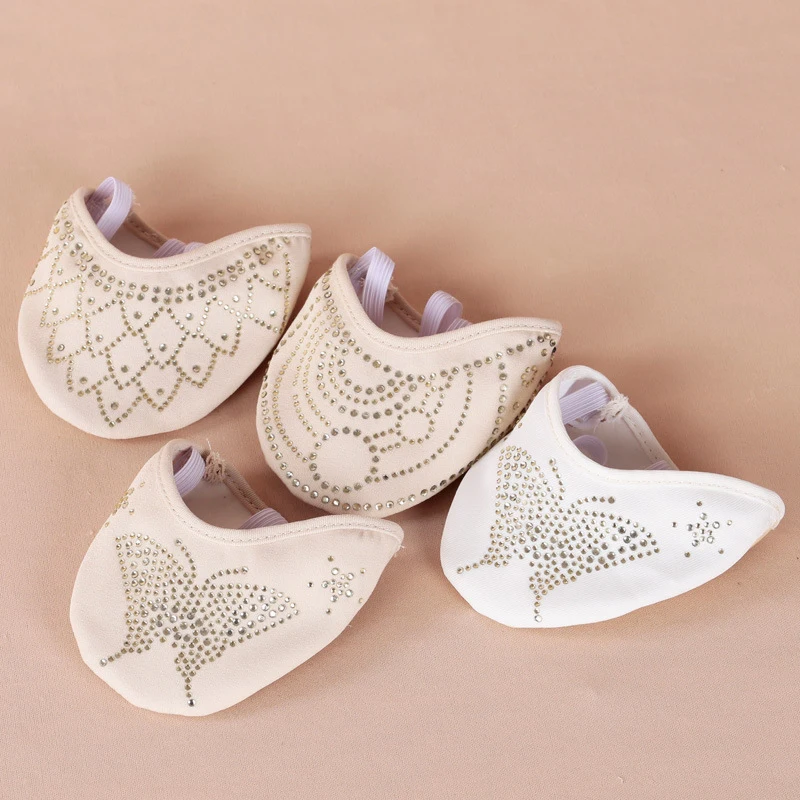 

New 2017 Heel Protector Professional Ballet Dance Socks 1 Pair Belly Dancing Foot thong Dance Accessories Toe Pads Nude