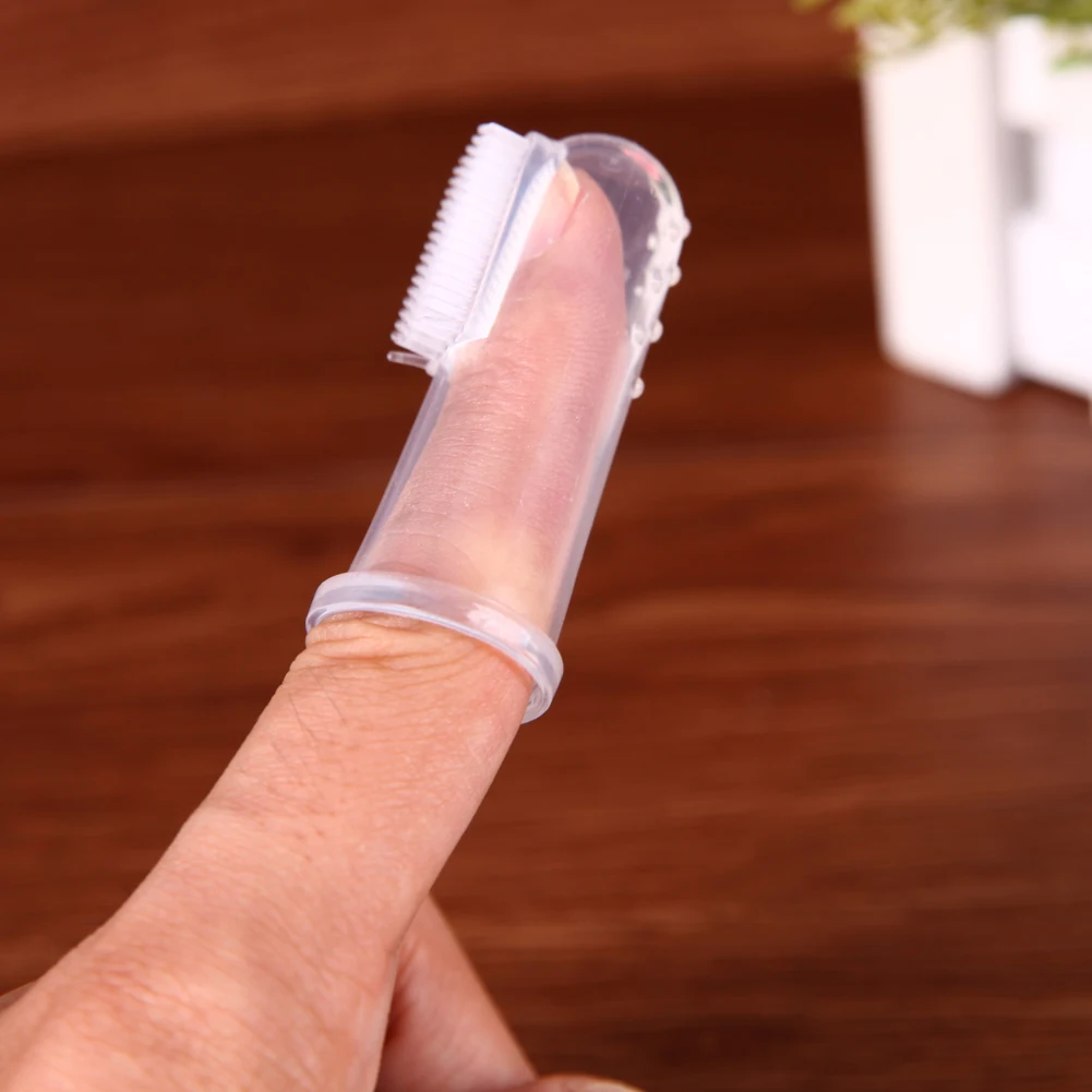 

Pet Finger Toothbrush Dog Brush Breath Double Head Teeth Care Dog Cat Cleaning Toothbrushes For Dogs Cat Pet Supplies