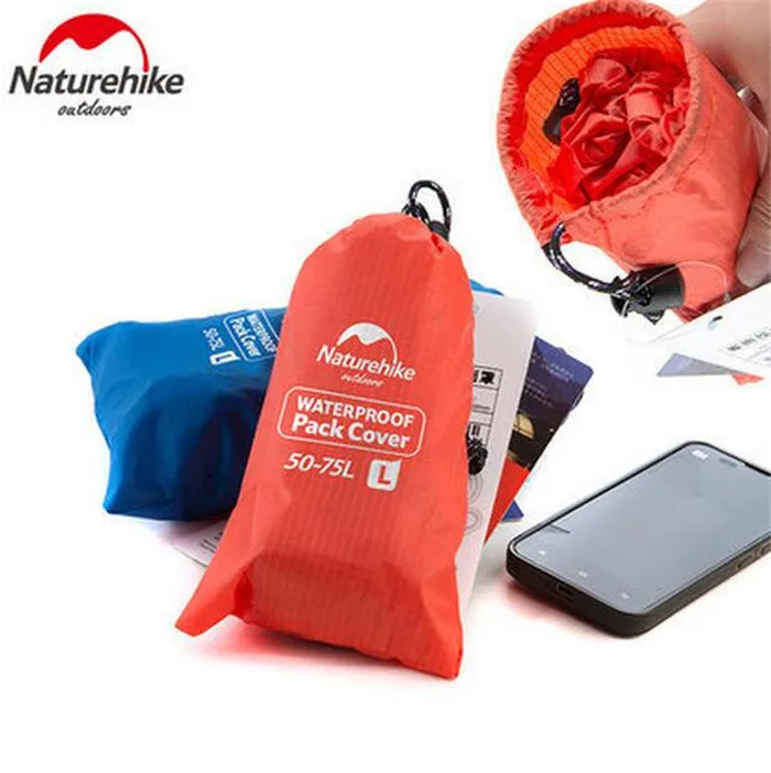 NatureHike Bag Cover Waterproof Rain Cover For Backpack Travel Camping Hiking Cycling School Backpack Luggage Bags  20L 30L 50L 