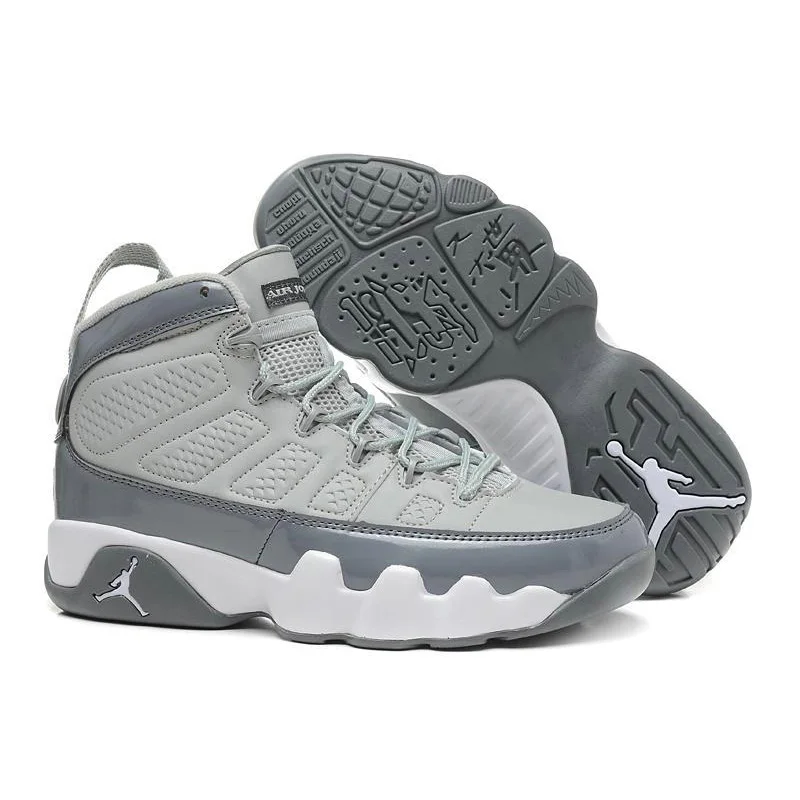 

2018 Jordan 9 Men Basketball Shoes 2010 RELEASE Cool Grey The Spirit OG space jam high Athletic Outdoor Sport Sneakers 41-46