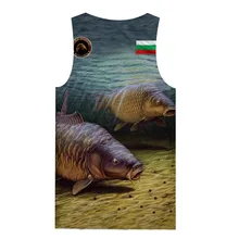 Креативный летний крутой топ с 3D принтом в виде рыбки в стиле хип-хоп унисекс жилет