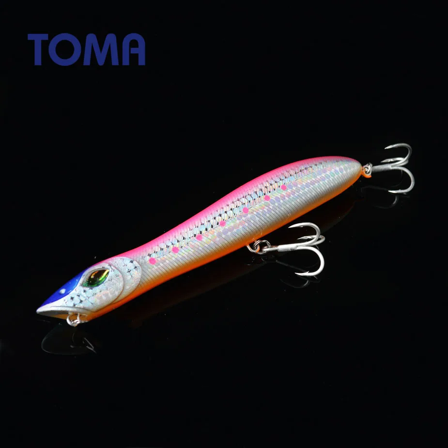 TOMA Topwater Popper Рыбная приманка вобблер 140 мм 27 г жесткая пластиковая искусственная