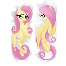 Аниме JK фильма "Лошадка Радуга рукава-крылышки застенчивый Dakimakura Косплэй милые розовые женские тела подушку Чехол Hug Наволочка Чехол