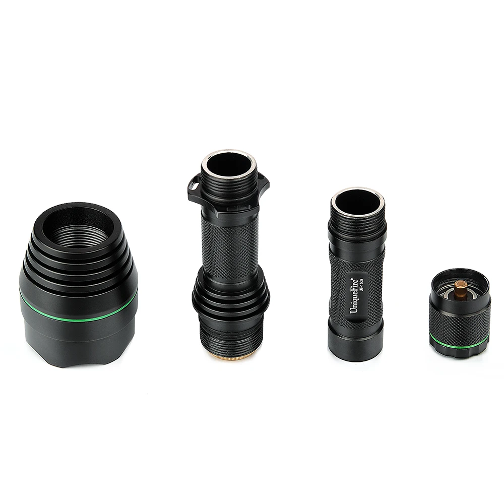 UniqueFire T75 1508 XRE светильник вспышка красный 3 режима Дальний свет Точечный