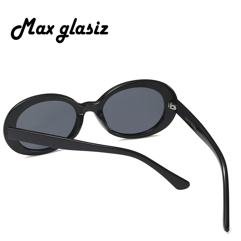 Новое поступление Овальные Солнцезащитные очки женские модные заклепки винтажные Женские Ретро солнцезащитные очки мужские женские белые черные очки UV400