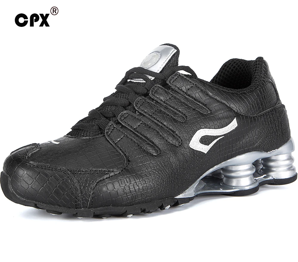 

Original CPX Men Leather Shox tenis Sports Shoes Crocodile Black White men Tennis zapatillas deportivas hombre athletic sneakers