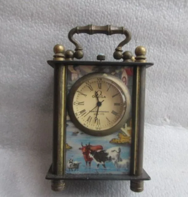 

8.8 cm */Chinese ancient copper hand-carved can use mechanical clock timer / (Randomly Send)