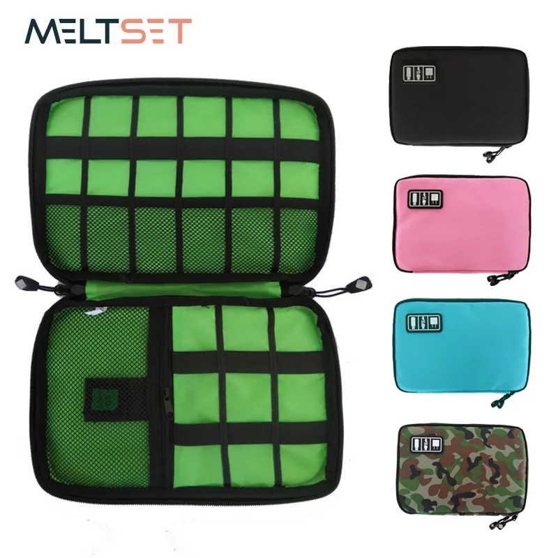 Gadget organizador bolsa de almacenamiento viaje accesorios electrónicos Cable bolsa funda cargador USB banco de energía soporte Digitals Kit bolsa