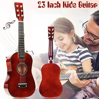 

23 Inch Basswood Coffee Mini Kids Concert Acoustic Ukulele Guitar Musical Instrument Child Gift