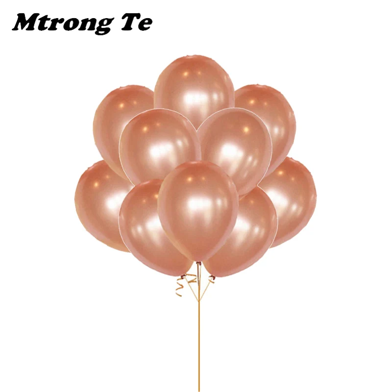 50pcs 12inch Rose Gold Latex Balloons Wedding Party Decor Latex Ballon