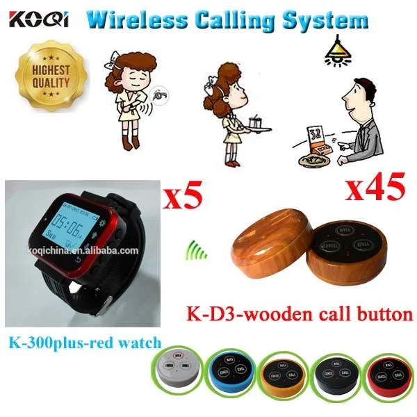 K-300plus-red+K-D3-wooden 5+45 Pager System