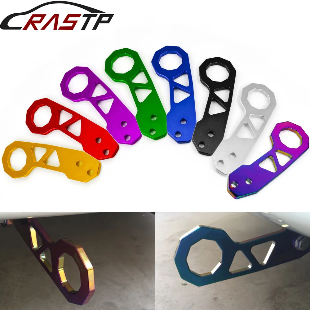 RASTP-Universal Racing Aluminum Alloy Rear Tow Hook for Honda Civic without  Logo RS-TH004NM