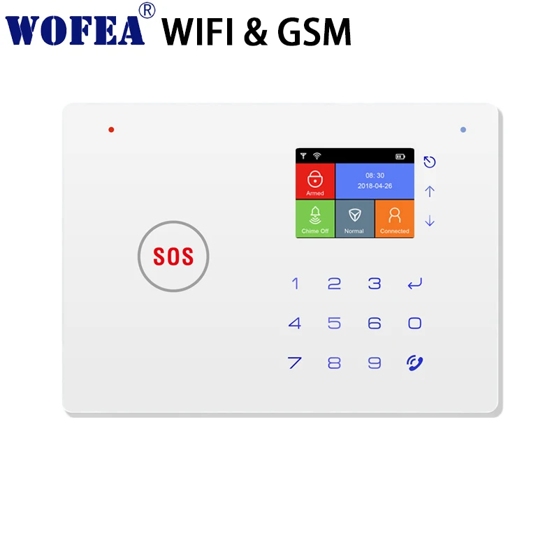 2,4G умный дом безопасности wifi gsm сигнализация Android/IOS приложение сенсорная клавиатура голосовые подсказки SMS и автоматический набор