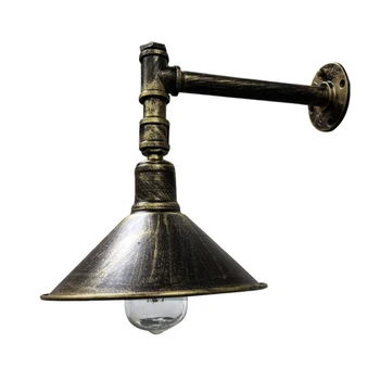 

Creative Iron Water Pipe With Switch E27 Wall lamp Retro Industrial Wind Aisle Wall Light For Corridor Balcony Restaurant Bar