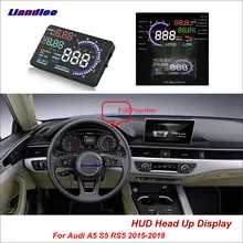 Liandlee автомобильный HUD Дисплей для Audi A5 S5 RS5- безопасный экран вождения OBD II проекционный Спидометр лобовое стекло