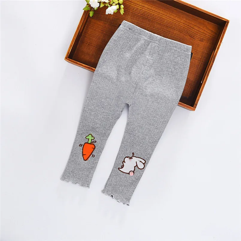 2019 new Newborn Baby Girl Stripe Skinny Rabbit Pants Cartoon Knit Stretchy Warm Leggings  (14)