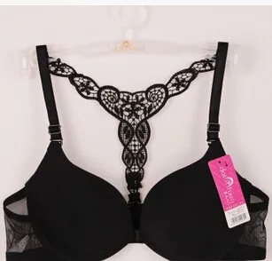 Fashion Women Bra Front Closure Sexy Lace Racer Back Smooth Surface Push Up Underwear Lingerie Sujetador Red Black Purple bras