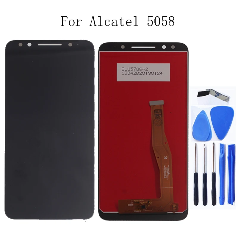 

Suitable for Alcatel 3X 5058 5058A 5058I 5058J 5058T 5058Y new LCD + touch screen digitizer components 100% tested+Free tools