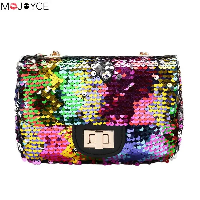 

Bling Sequins Mini Flap Bag Party Shoulder bags Women Messenger Bags Chain Shoulder Crossbody Bag Brand Designer bolso sac main