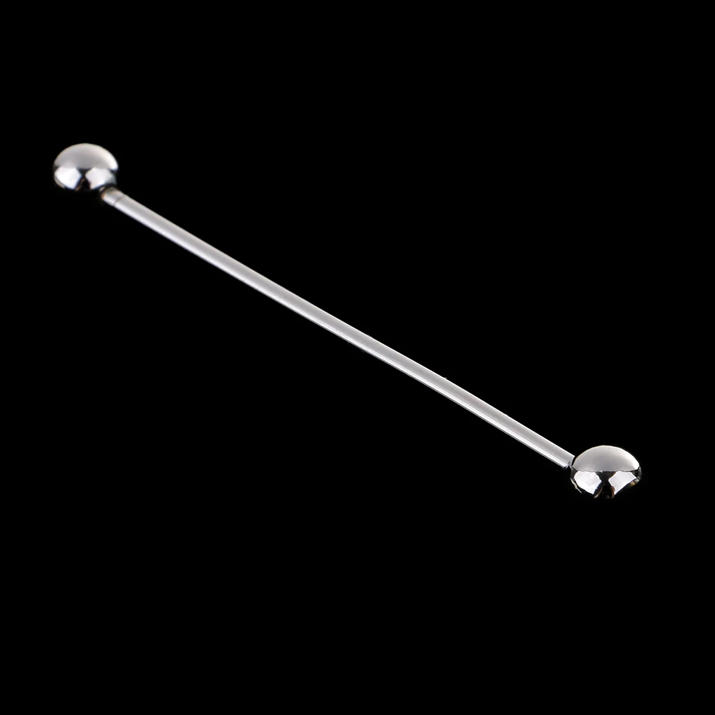 Skinny Pin Round Barbell Collar Tie Clip Clasp Bar Necktie Tie Pin Fashion Jewelry for Valentine's Day Christmas Anniversary 