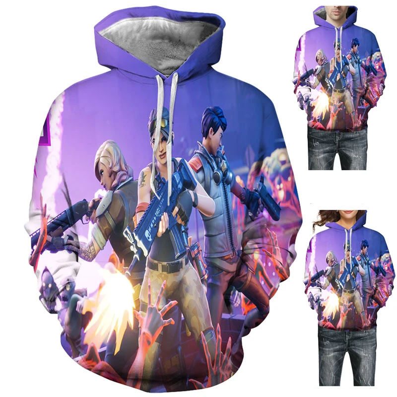 Fans Wear Anime Hoodie Men 3D Print Hoodies Battle Royale Gamer Hip Hop Hooded Sudadera Fans Wear Anime Hoodie Men 3D Print Hoodies Battle Royale Gamer Hip Hop Hooded Sudadera